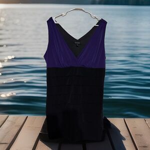 Chic Enfocus Women's‎ Color Block Evening Cocktail Body-con Dress Layered Sz 20w